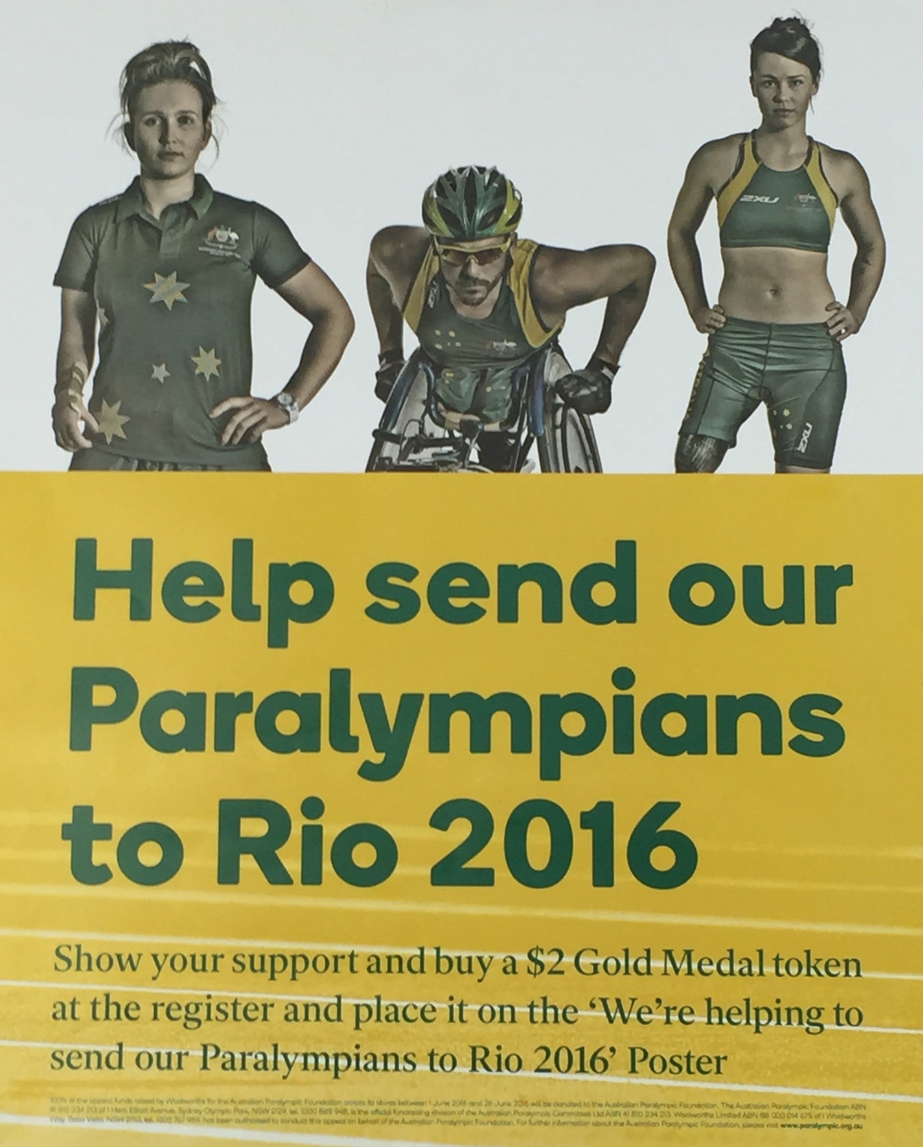 Woolworths joins final fundraising push for Australian Paralympians image