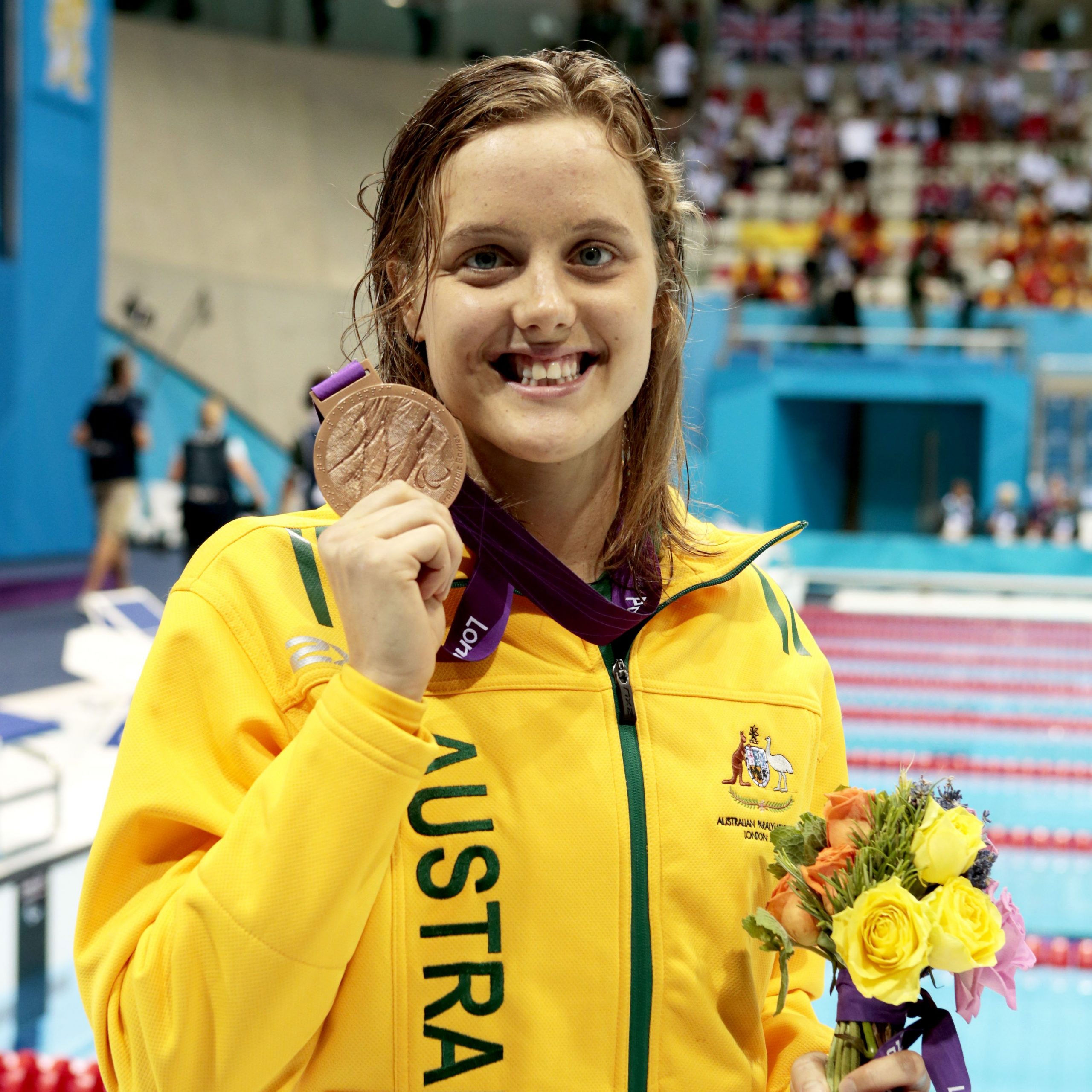 Baby steps on return to pool for Cole image