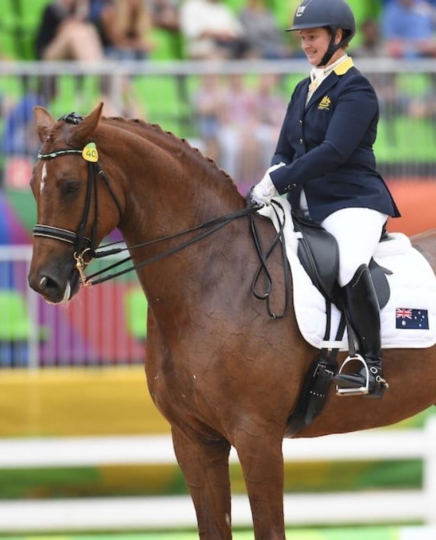 Equestrian Lisa Martin finishes in fourth place image