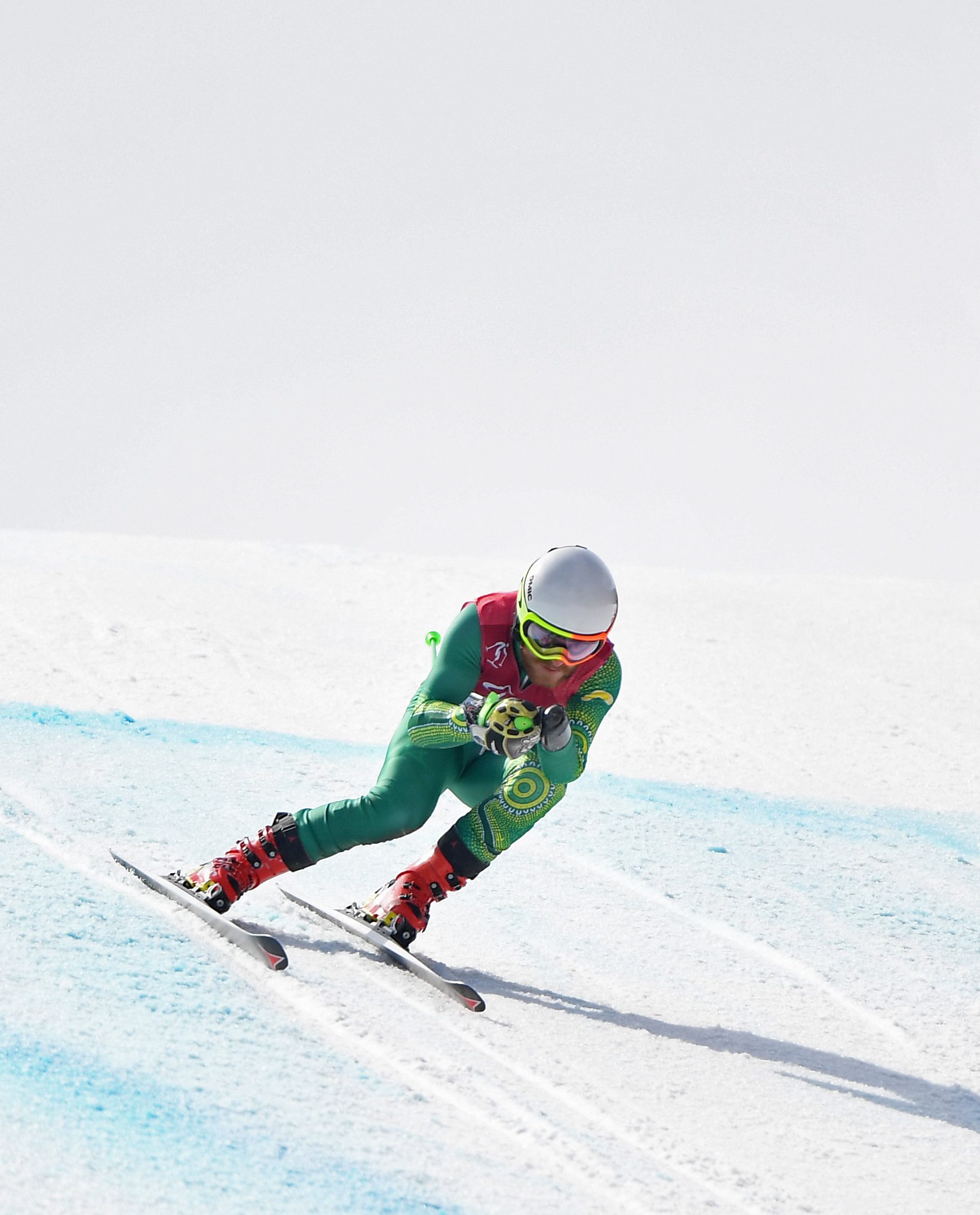 Australian Para-alpine skiers hit the slopes for the first time in PyeongChang image