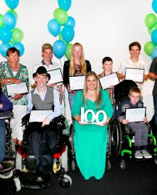 Triple Paralympian Marayke Jonkers presents 100th grant to Paralympians of the future image