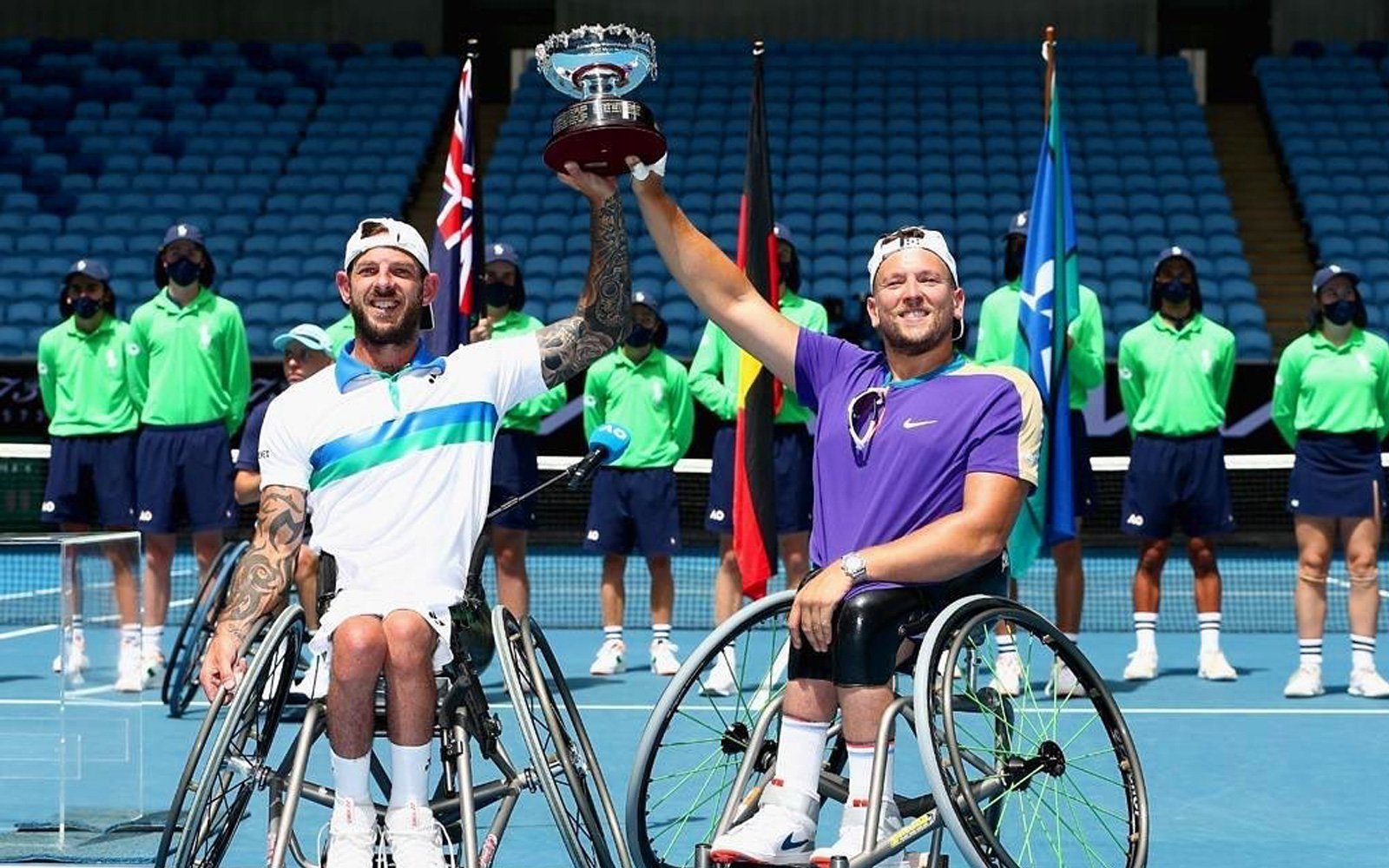 Alcott and Davidson celebrate fourth Australian Open triumph image