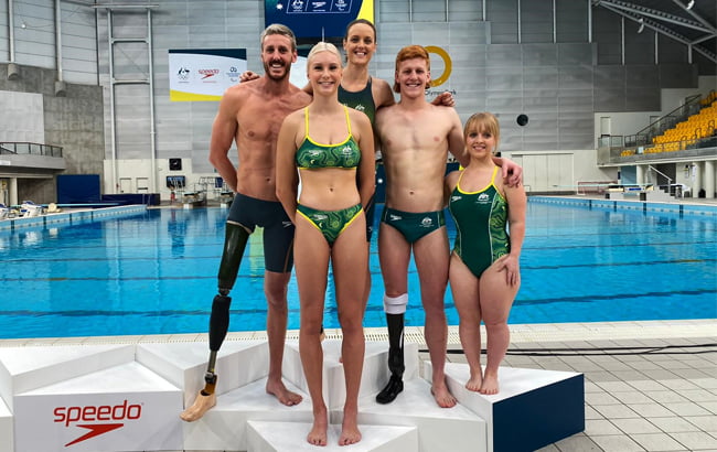 Para-athletes On Show As Speedo Unveils Exclusive Tokyo 2020 Swimwear Range image