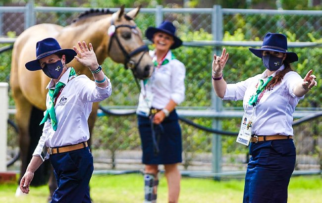 Equestrians breeze through trot up and are ready for competition image
