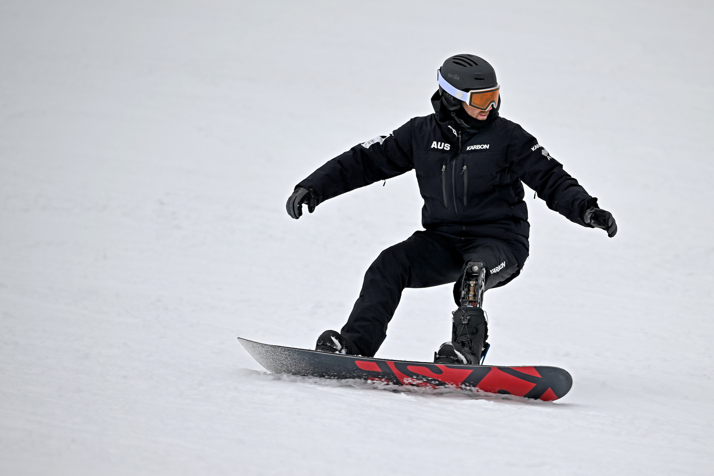 The Calm Smalltown Farmer Preparing To Snowboard For Australia image