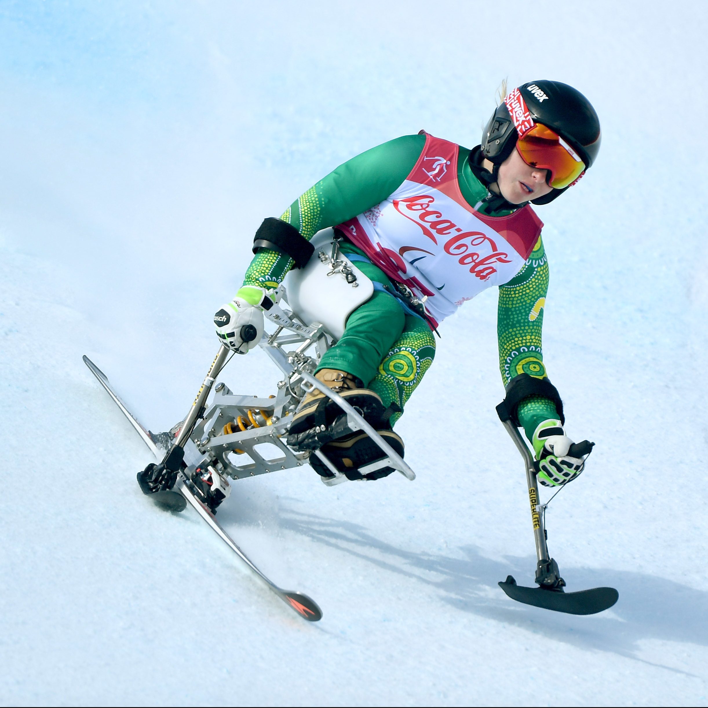 Pendergast gives her all in first Paralympic downhill race image