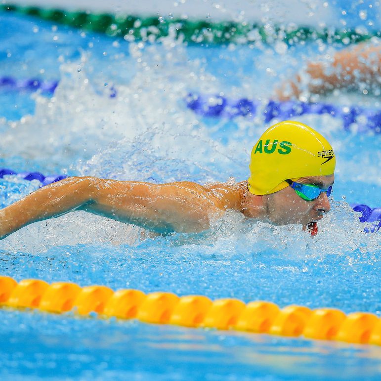 Levy clocks new world record at Swimming Nationals image