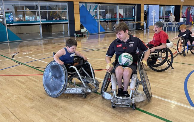 Wheelchair Whizz Lights Up The Court At Come And Try Day image