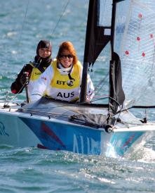 Fitzgibbon and Tesch lead at ISAF Sailing World Cup, Miami image