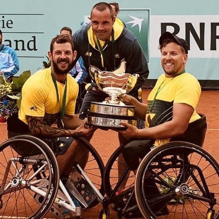 Balancing act for wheelchair tennis coach Vogelsberger image