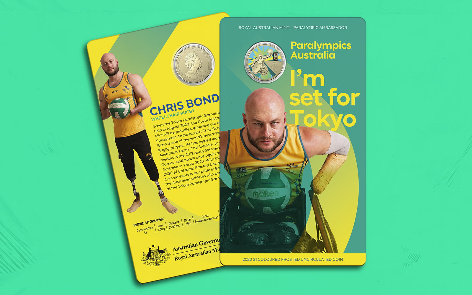 Royal Australian Mint release new Australian Paralympic coin image