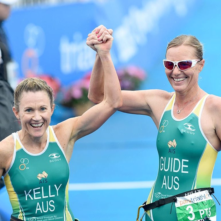 Para-triathlete Katie Kelly to race with Olympic medallist as her guide image