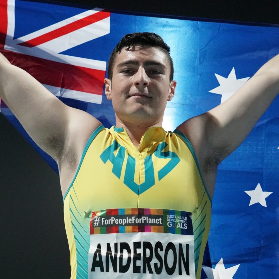 Anderson crowned world champion with record-breaking throw image