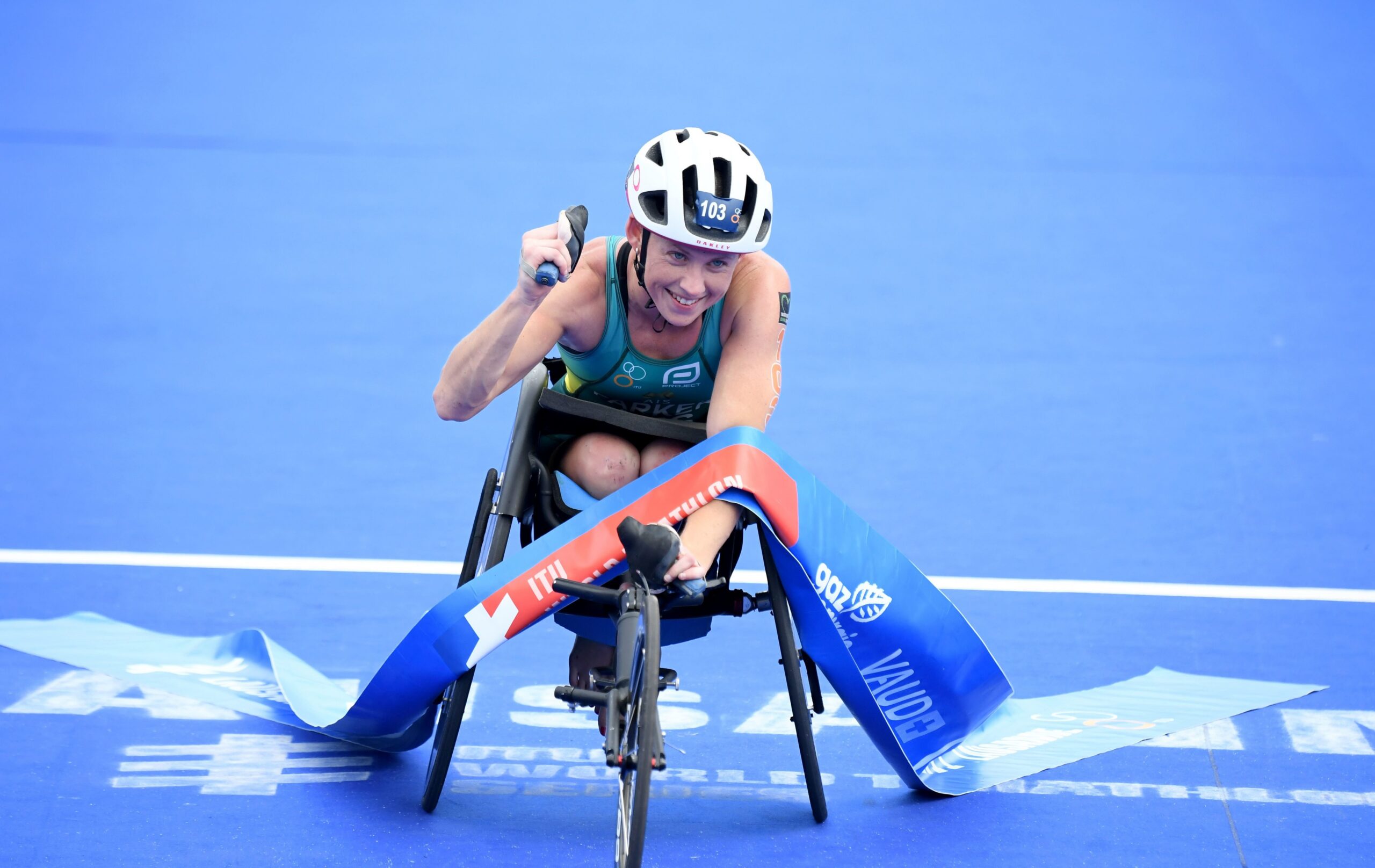 Lauren Parker wins Gold in Para Triathlon at the Paris 2024 Paralympic Games