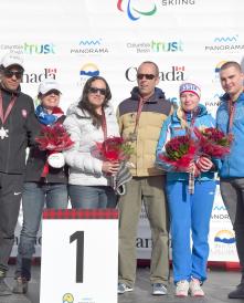 Melissa Perrine and guide Andrew Bor_IPC Alpine Skiing World Championships