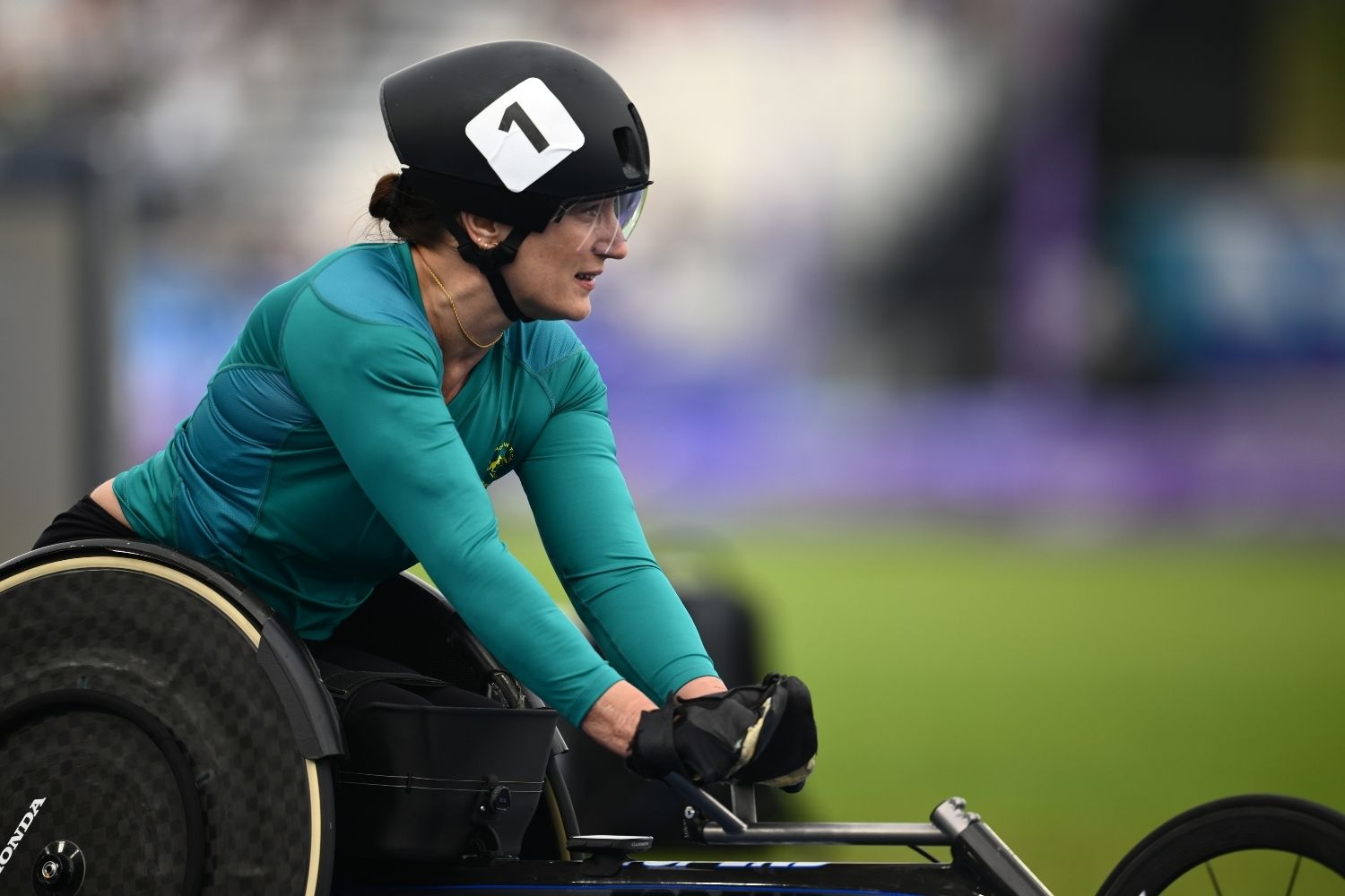 Eliza Ault-Connell on the track at the Glasgow 2026 Commonwealth Games.